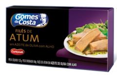 Filé de Atum Gomes da Costa Azeite e Alho 125 gramas