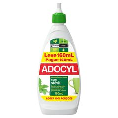 Adoçante Adocyl Líquido com Stevia Leve 160 ML Pague 140 ML