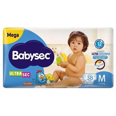 Fralda Babysec Ultra Mega Tamanho M  38  UN