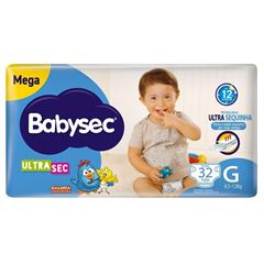 Fralda Babysec Ultra Mega Tamanho G 32  UN