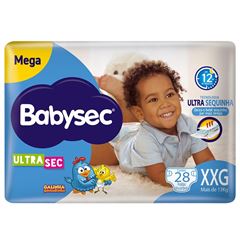 Fralda Babysec Ultra Mega Tamanho XXG 28  UN