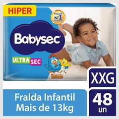 Fralda Babysec Ultra Hiper Tamanho XXG 48  UN