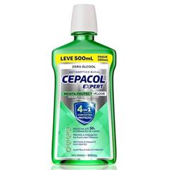 Enxaguante Bucal Cepacol Menta Proteção Sem Álcool 500 ML
