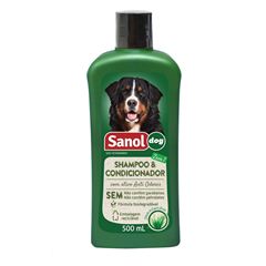 Shampoo mais Condicionador Sanol Dog 500 ML