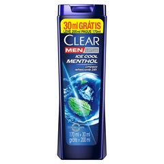 Shampoo Clear Men Ice Cool Mentol 200 ML Leve Mais Pague Menos