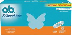 Absorvente Johnson O.B. Interno Super Limpeza Mais Pague Menos 16  UN