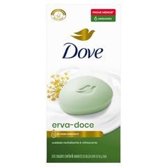 Sabonete Dove Hidratação Erva-Doce 6 Unidades Leve Mais Pague Menos
