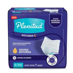 Fralda Descartável Plenitud Roupinha Confort Noturna Tamanho Grande/Extra Grande 7  UN