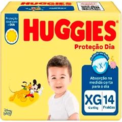 Fralda Descartável Huggies Proteção Dia Jumbinho Tamanho XG 14  UN