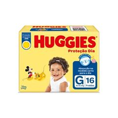 Fralda Descartável Huggies Proteção Dia Jumbinho Tamanho G 16  UN