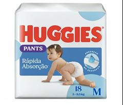 Fralda Descartável Huggies Tripla Proteção Pants Jumbinho Tamanho M  18  UN