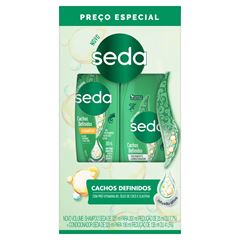 Shampoo mais Condicionador Seda Cachos Definidos Shampoo 300 ML mais Condicionador 190 ML