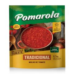 Molho de Tomate Pomarola Tradicional Sachet 1,7 Quilogramas