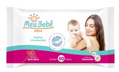 Toalha Umedecida Meu Bebê Ultra com 50 Unidades
