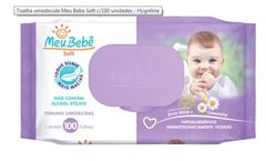 Toalha Umedecida Meu Bebê Soft Com 100 Unidades