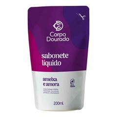 Sabonete Líquido Corporal Dourado Amora e Amêndoas 200ml PCH