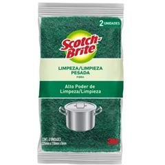 Fibras Scotch Brite Multiuso Limpeza Pesada com 2  UN