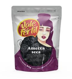 Ameixa Seca Vale Fértil Sem Semente Doypack 80 Gramas