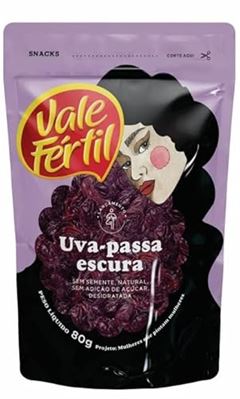Uva Passa Vale Fértil Sem Semente Doypack 80 Gramas