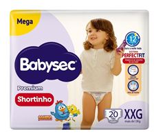 Fralda Babysec Shortinho Mega Tamanho XXG 20  UN