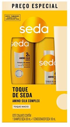 Shampoo mais Condicionador Seda Toque de Seda Shampoo 300 ML mais Condicionador 190 ML