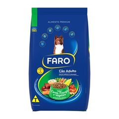Ração Faro Cão Adulto Mini Grãos Carne, Frango e Vegetais 20 Quilogramas