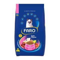 Ração Faro Gato Filhote Carne e Leite 20 Quilogramas
