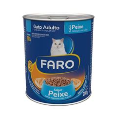 Ração Faro Gato Adulto Todos Tamanhos Peixe Lata 280 Gramas