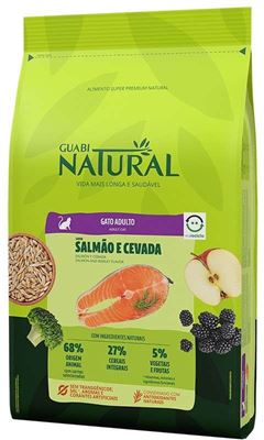 Ração Guabi Natural Gato Adulto Salmão e Cevada 1,5 Quilogramas