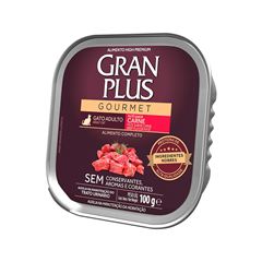 Ração Gran Plus Gourmet Patê Gato Adulto Carne 150 Gramas