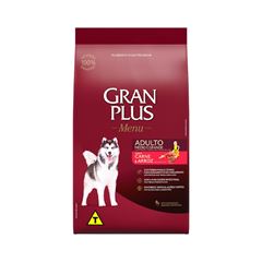 Ração Gran Plus Menu Cão Adulto Mini Grãos Carne e Arroz 20 Quilogramas