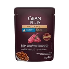 Ração Gran Plus Gourmet Gato Castrado Ovelha Sachet 85 Gramas