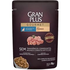 Ração Gran Plus Gourmet Gato Filhote Frango Sachet 85 Gramas