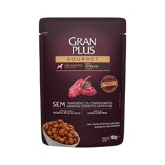 Ração Gran Plus Gourmet Cão Adulto Todos Tamanhos Ovelha Sachet 100 Gramas