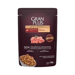 Ração Gran Plus Gourmet Cão Filhote Todos Tamanhos Frango Sachet 100 Gramas