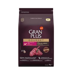 Ração Gran Plus Gourmet Cão Adulto Mini Pedaços Ovelha e Arroz 3 Quilogramas