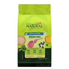 Ração Guabi Natural Cão Adulto Mini Pedaços Cordeiro e Aveia 1 Quilograma