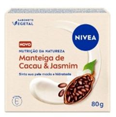 Sabonete Vegetal Nivea Manteiga de Cacau e Jasmim 80 Gramas