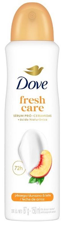 Desodorante Aerossol Dove Feminino Pêssego e Leite 150 ML