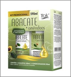 Shampoo mais Condicionador Tok Abacate e Amêndoas 590 ML