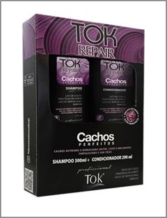 Shampoo mais Condicionador Tok Repair Cachos 590 ML