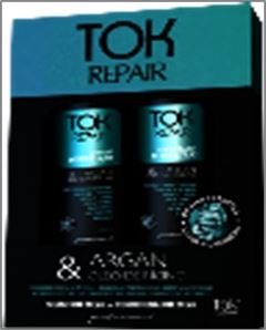 Shampoo mais Condicionador Tok Repair Argan e Rícino 590 ML