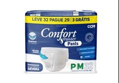Roupa Íntima Confort Master Pants Econômica P/M 32 Unidades