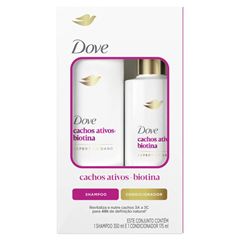 Shampoo mais Condicionador Dove Cachos mais Biotina 350 mais 175 ML