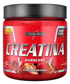Creatina Hardcore Integral Médica Morango 300 Gramas