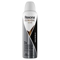 Desodorante Aerosol Rexona Clinical Feminino Invisible 96 Horas 150ml