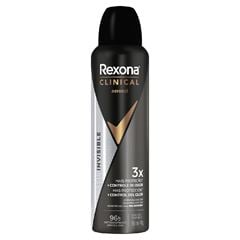 Desodorante Aerosol Rexona Clinical Masculino Invisible 96 Horas 150ml