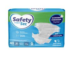 Fralda Descartável Geriátrica Safety Mega G 40 Unidades