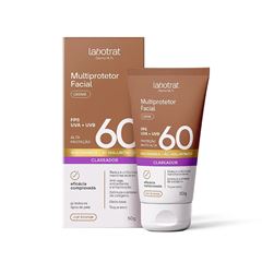 Protetor Solar Facial Labotrat Dermocosmético Creme Bege Médio FPS 60 50g