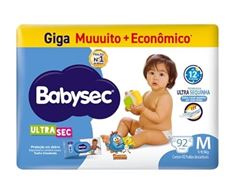 Fralda Babysec Ultra Giga Tamanho M  92  UN